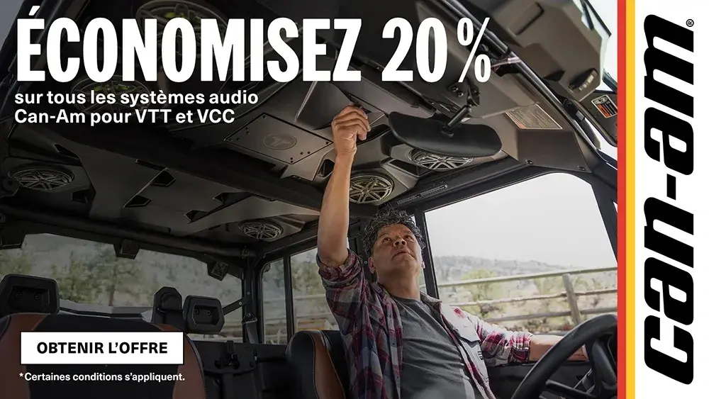 Promo 20% systèmes audio VTT et VCC